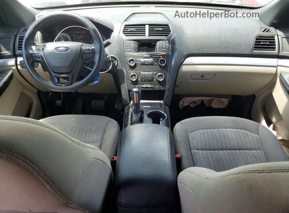 1FM5K7B89JGC06532 2018 FORD EXPLORER Silver Widok deski rozdzielczej