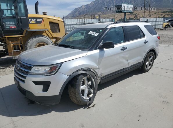 1FM5K7B89JGC06532 2018 FORD EXPLORER Silver Widok naklejki z numerem VIN