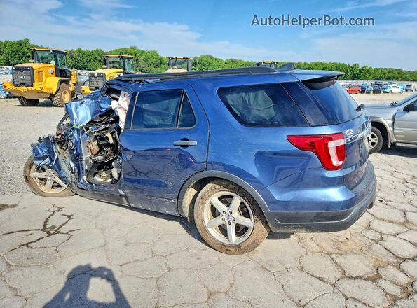 1FM5K7B89KGA15209 2019 FORD EXPLORER Blue უკანა მარცხენა