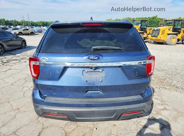1FM5K7B89KGA15209 2019 FORD EXPLORER Blue უკანა ხედი