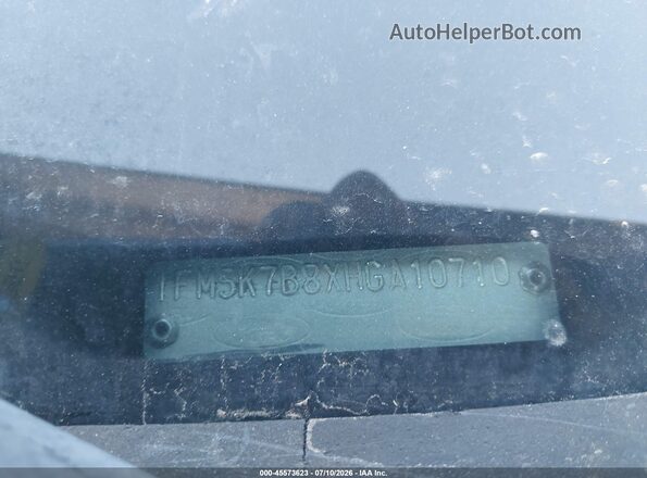 1FM5K7B8XHGA10710 2017 FORD EXPLORER Silver Widok komory silnika