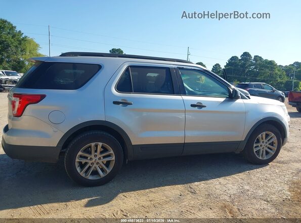 1FM5K7B8XHGA10710 2017 FORD EXPLORER Silver Widok wnętrza z tyłu