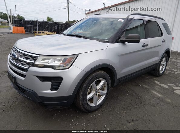 1FM5K7B8XJGC45131 2018 FORD EXPLORER Silver Przód lewy