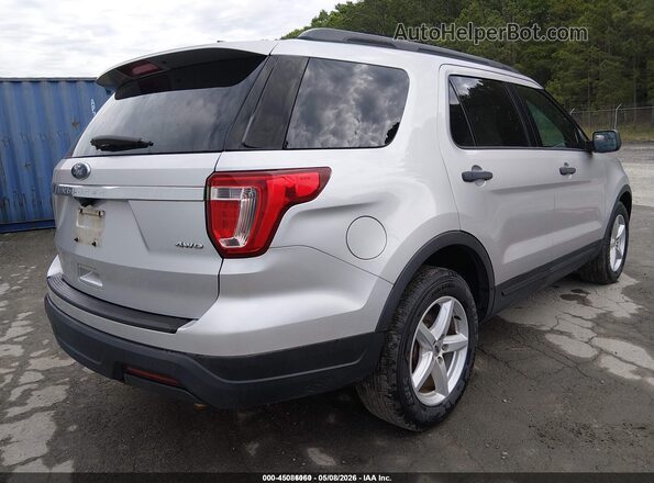 1FM5K7B8XJGC45131 2018 FORD EXPLORER Silver Tył prawy