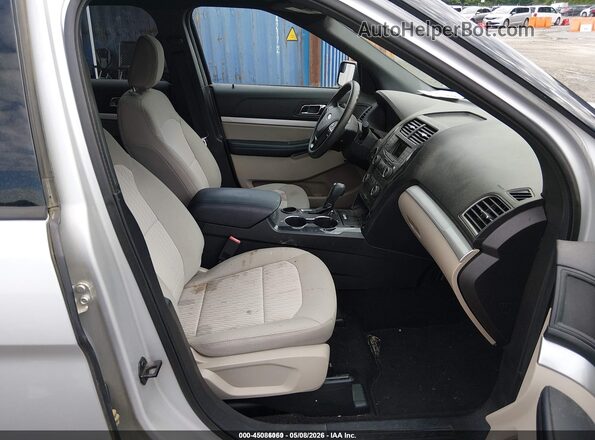 1FM5K7B8XJGC45131 2018 FORD EXPLORER Silver Widok wnętrza z przodu