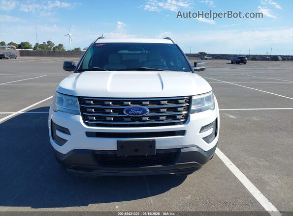 1FM5K7BH1GGC68077 2016 FORD EXPLORER White Սարքավորումների վահանակի տեսք