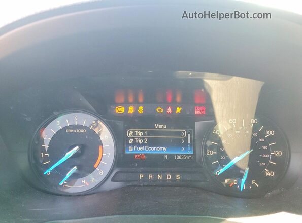 1FM5K7BH1HGA60007 2017 FORD EXPLORER Blue Widok zestawu wskaźników
