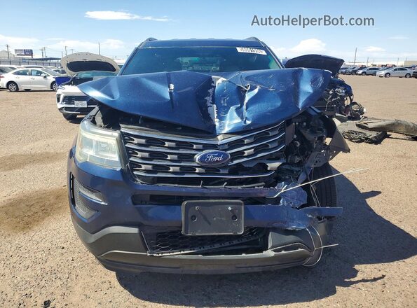 1FM5K7BH1HGA60007 2017 FORD EXPLORER Blue Widok z przodu
