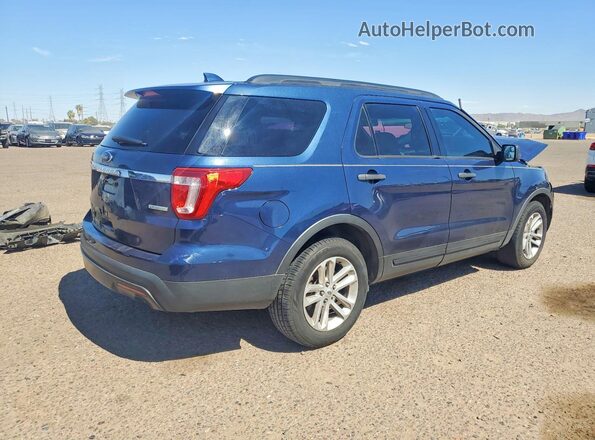 1FM5K7BH1HGA60007 2017 FORD EXPLORER Blue Tył prawy