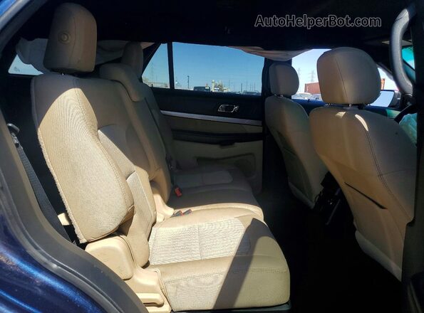 1FM5K7BH1HGA60007 2017 FORD EXPLORER Blue Widok wnętrza z tyłu
