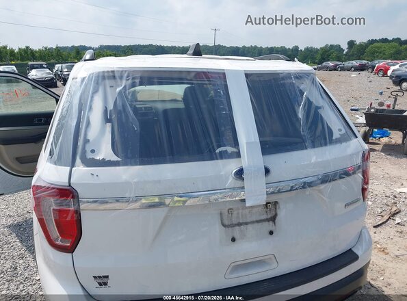 1FM5K7BH1KGA18475 2019 FORD EXPLORER White Դիմացի տեսք