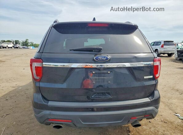 1FM5K7BH4JGC95894 2018 FORD EXPLORER Black Հետևի տեսք