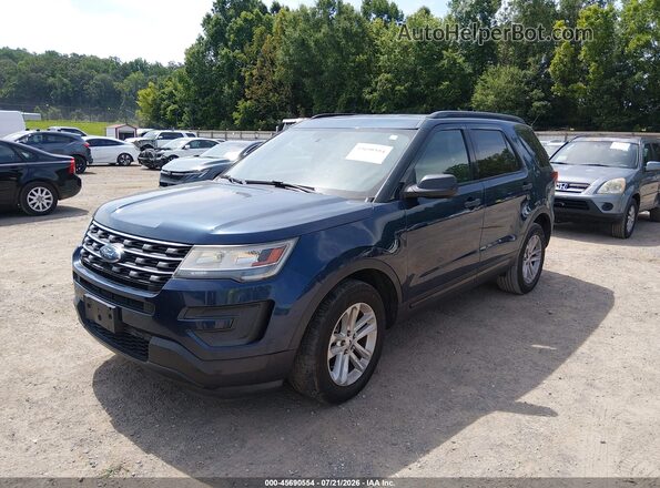 1FM5K7BH8HGC44702 2017 FORD EXPLORER Blue Front left