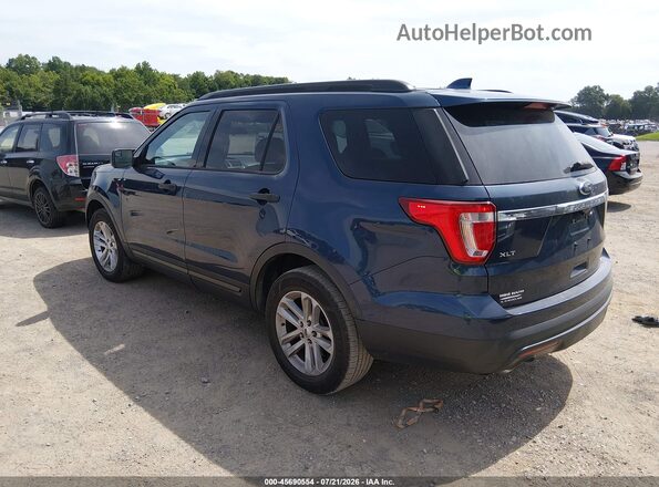 1FM5K7BH8HGC44702 2017 FORD EXPLORER Blue Rear left
