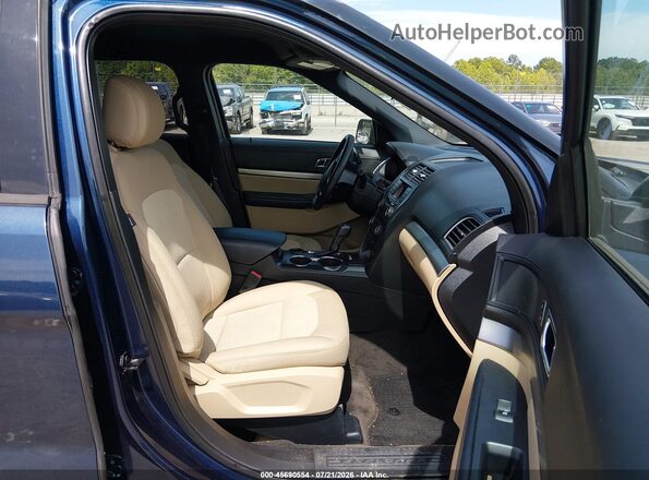 1FM5K7BH8HGC44702 2017 FORD EXPLORER Blue Front interior view