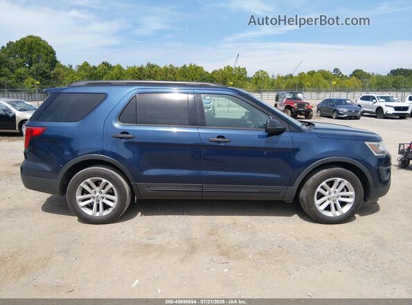 1FM5K7BH8HGC44702 2017 FORD EXPLORER Blue Rear interior view
