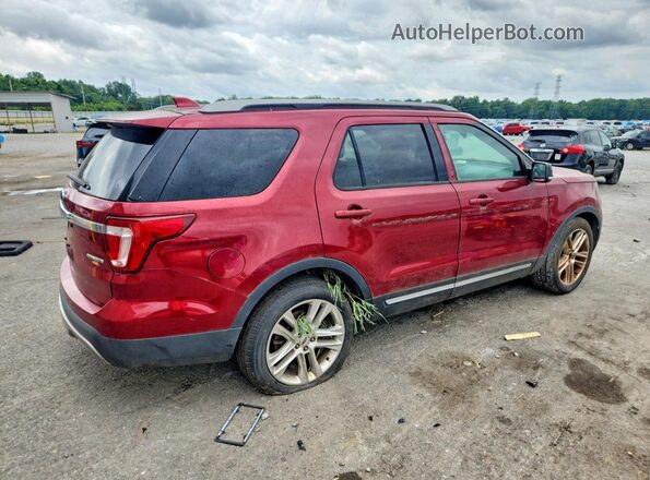 1FM5K7D80GGA42321 2016 FORD EXPLORER Red Rear right