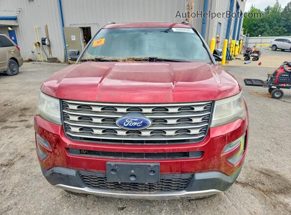 1FM5K7D80GGA42321 2016 FORD EXPLORER Red Front view