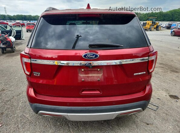 1FM5K7D80GGA42321 2016 FORD EXPLORER Red Rear view