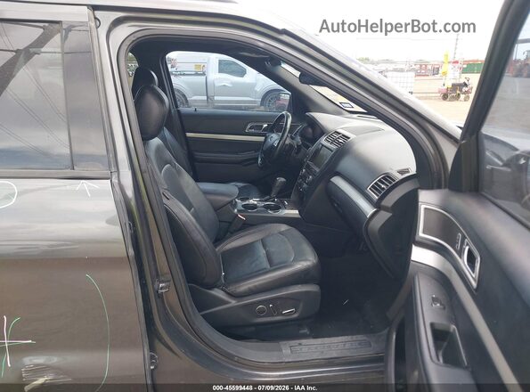 1FM5K7D80GGD12700 2016 FORD EXPLORER Gray წინა სალონის ხედი