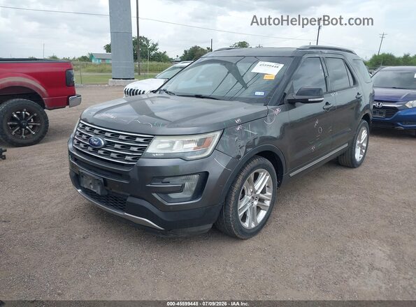 1FM5K7D80GGD12700 2016 FORD EXPLORER Gray წინა მარცხენა ხედი სამი მეოთხედიდან