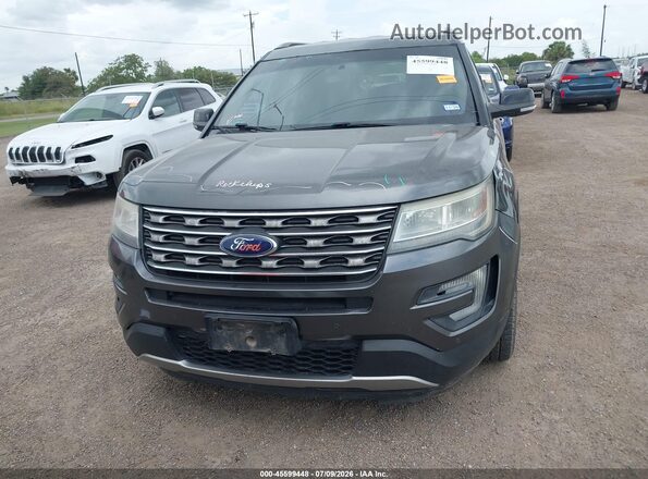 1FM5K7D80GGD12700 2016 FORD EXPLORER Gray უკანა სალონის ხედი