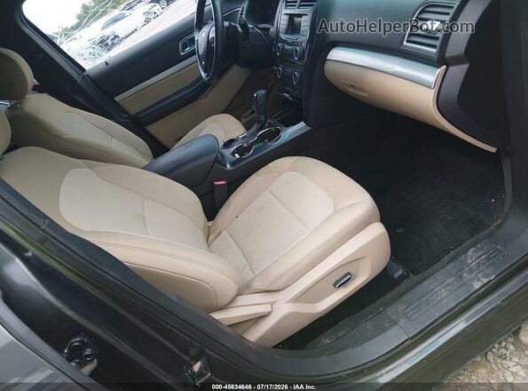 1FM5K7D80HGA01642 2017 FORD EXPLORER Gray Вид салону спереду