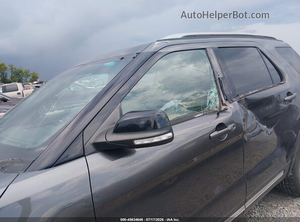 1FM5K7D80HGA01642 2017 FORD EXPLORER Gray Вид спереду