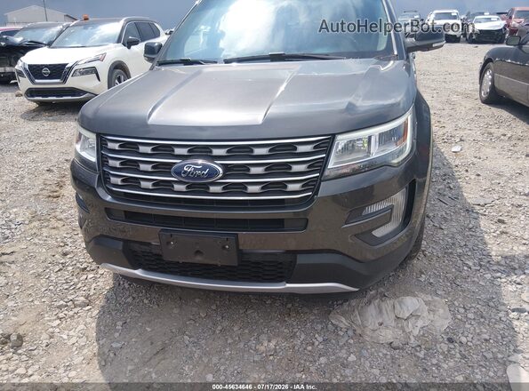 1FM5K7D80HGA01642 2017 FORD EXPLORER Gray Вид щитка приладів