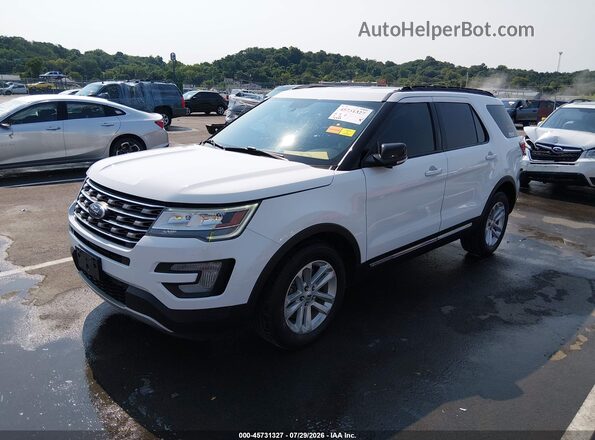 1FM5K7D80HGA59508 2017 FORD EXPLORER White Առջևի ձախ երեք քառորդ տեսարան