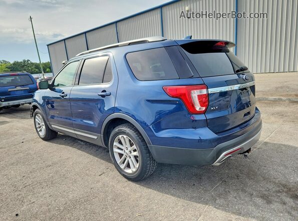 1FM5K7D80HGA91049 2017 FORD EXPLORER Синий Задняя левая четверть