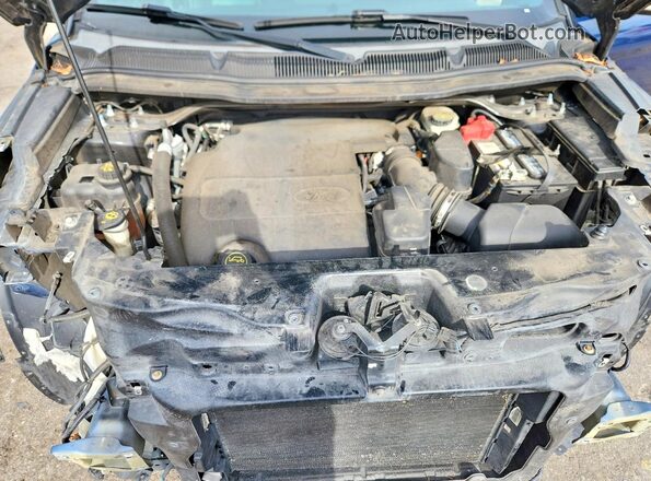 1FM5K7D80HGA91049 2017 FORD EXPLORER Синий Вид подкапотного пространства