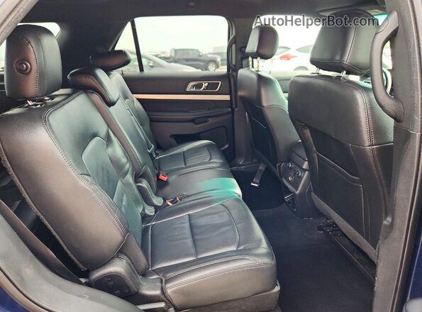 1FM5K7D80HGA91049 2017 FORD EXPLORER Синий Вид задней части салона