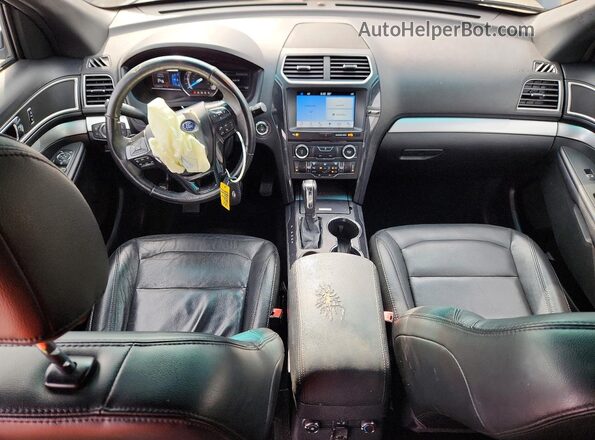 1FM5K7D80HGA91049 2017 FORD EXPLORER Синий Вид панели приборов