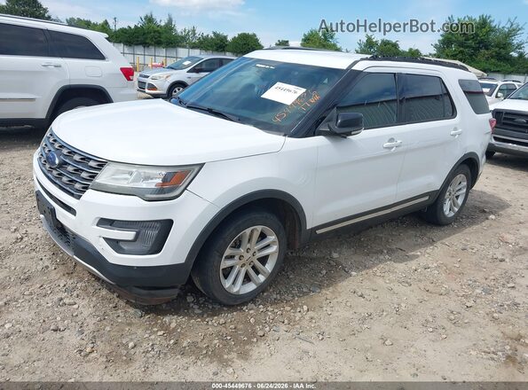 1FM5K7D80HGC36820 2017 FORD EXPLORER White Передня ліва чверть