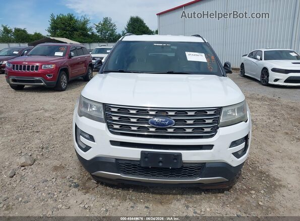 1FM5K7D80HGC36820 2017 FORD EXPLORER White Вид щитка приладів