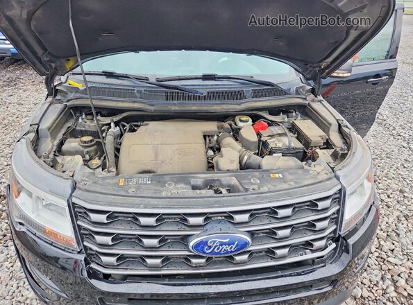 1FM5K7D80HGD50686 2017 FORD EXPLORER Black Rear interior view