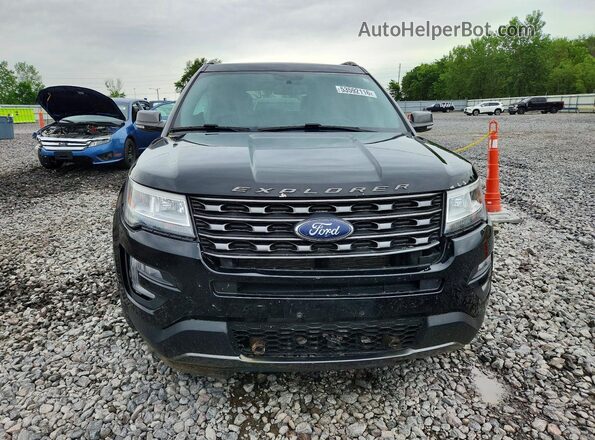 1FM5K7D80HGD50686 2017 FORD EXPLORER Black Front view