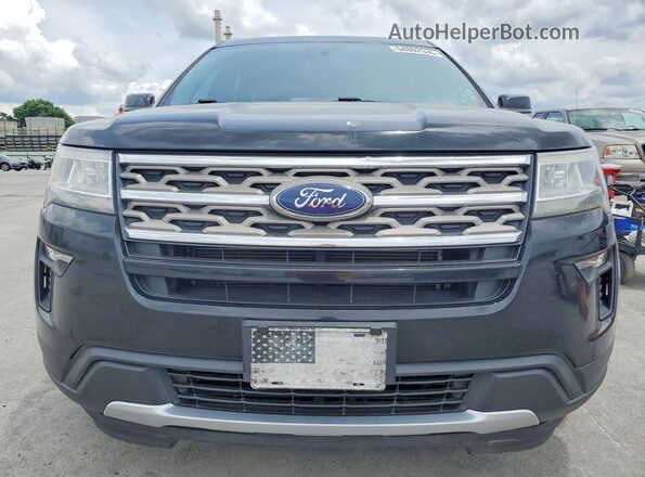 1FM5K7D80JGA03543 2018 FORD EXPLORER Black Vista frontal