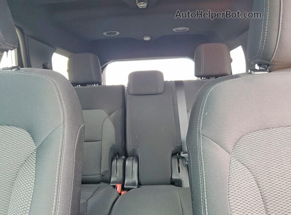1FM5K7D80JGA03543 2018 FORD EXPLORER Black Vista de los asientos traseros