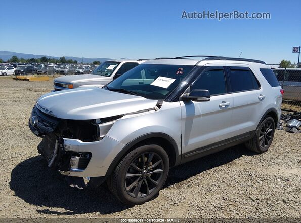 1FM5K7D80JGC72206 2018 FORD EXPLORER Silver წინა მარცხენა ხედი სამი მეოთხედიდან