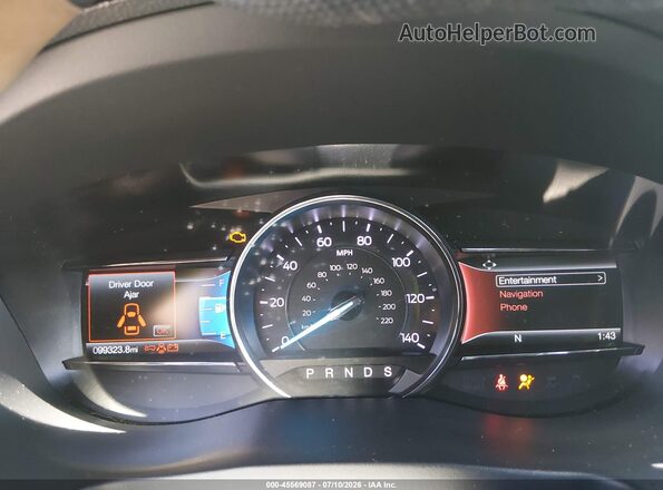 1FM5K7D80JGC72206 2018 FORD EXPLORER Silver უკანა სავარძლების ხედი