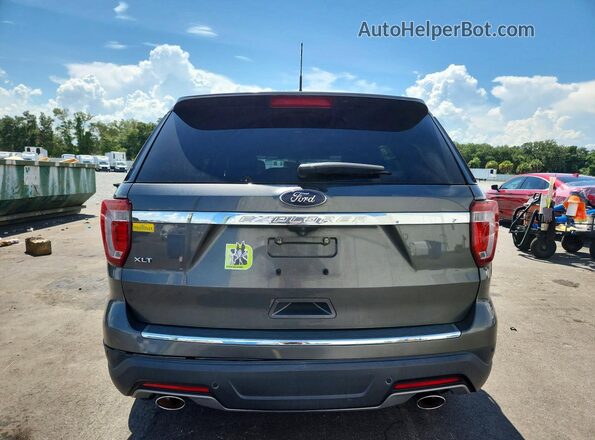 1FM5K7D80JGC91029 2018 FORD EXPLORER Silver Widok z tyłu