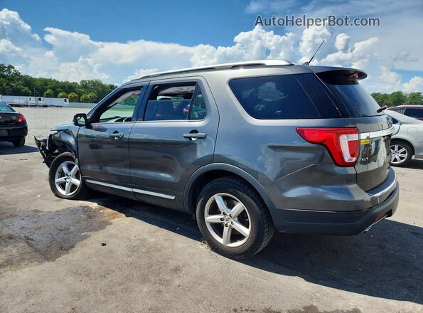 1FM5K7D80JGC91029 2018 FORD EXPLORER Silver Tył lewy