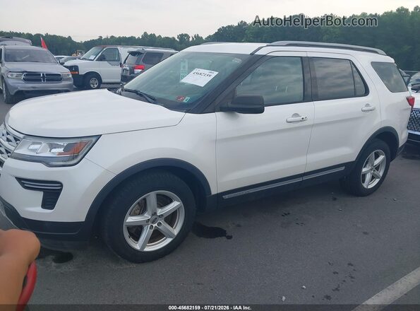 1FM5K7D80KGA04208 2019 FORD EXPLORER White Front left