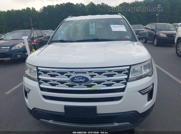1FM5K7D80KGA04208 2019 FORD EXPLORER White Instrument cluster view
