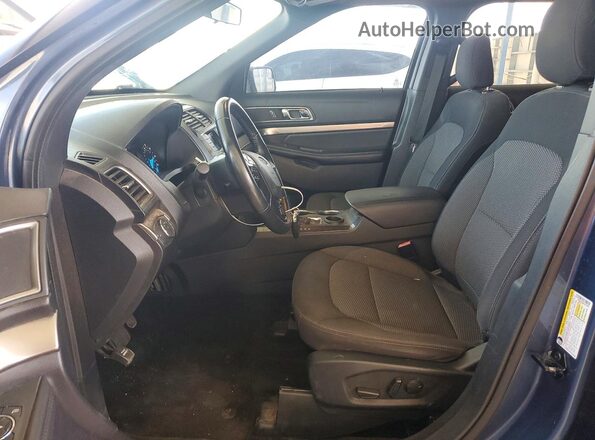 1FM5K7D80KGA15824 2019 FORD EXPLORER Синий Вид салона спереди