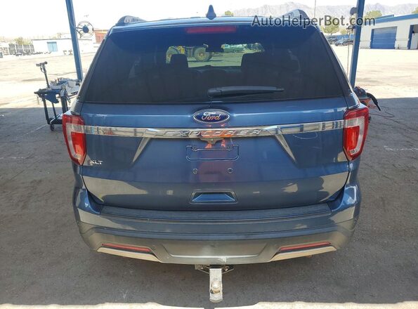 1FM5K7D80KGA15824 2019 FORD EXPLORER Синий Вид сзади