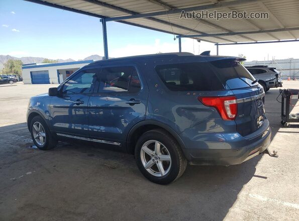 1FM5K7D80KGA15824 2019 FORD EXPLORER Синий Задняя левая четверть