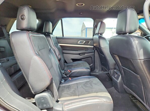 1FM5K7D80KGA95979 2019 FORD EXPLORER Black Vista interior trasera